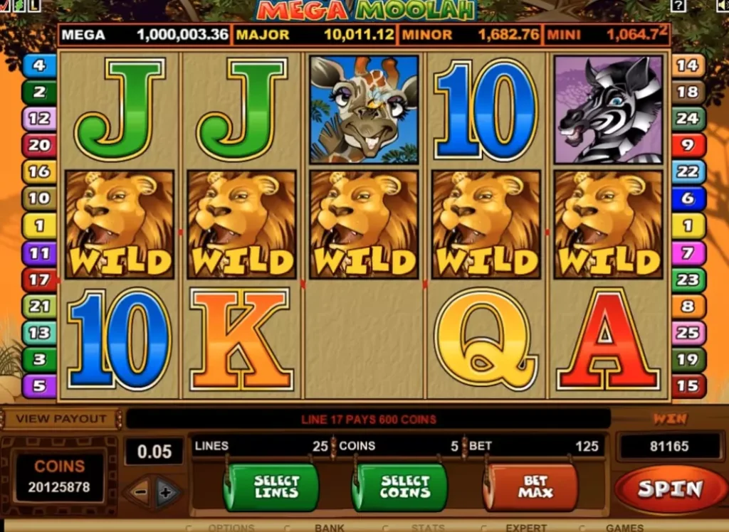 Игровой автомат Mega Moolah